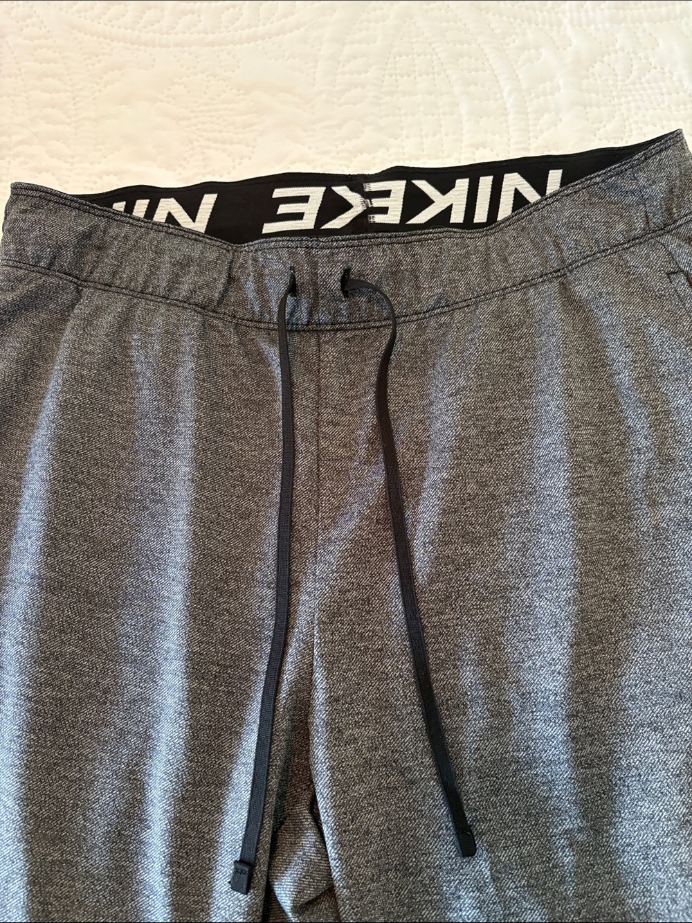 NIKE Womens Dark Gray Drawstring Joggers